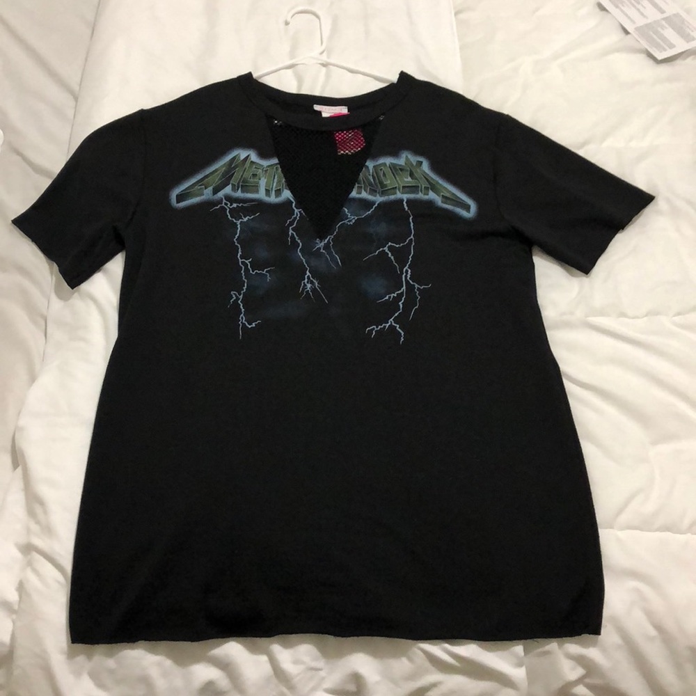 Black Long boyfriend tee